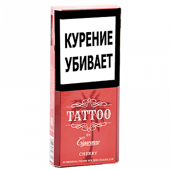 Сигариллы CIGARONNE Tattoo Super Slims Cherry 1пач/20шт 